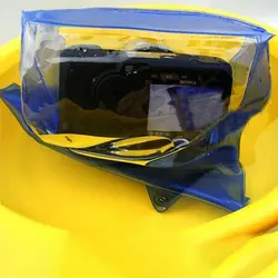 Прочная ПВХ портативная защелкивающаяся застежка прозрачная лента герметизация с ремешком водонепроницаемая сумка корпус чехол камера