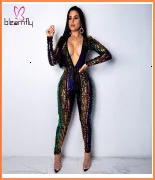 Flare Sleeve Wide Leg Pants Long Jumpsuit Women Autumn Fashion Elegant Workwear Formal Party Romper Belted Knot Side Jumpsuit