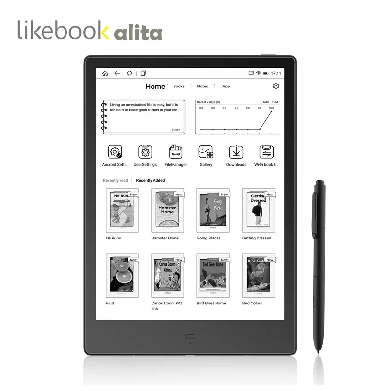 Likebook Alita E-book Reader Boyue 10.3 Flat Screen Card Slot 4g/32g Ereader  Android 8.0 E-ink Book Support Otg - E-book Readers - AliExpress