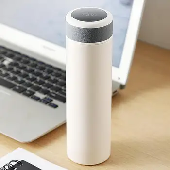 

500mL Stainless Steel Thermos Bottle Insulate Hot Water Flask Cafe Coffee Thermos Mug Smart LED Screen Touch Temperature Display
