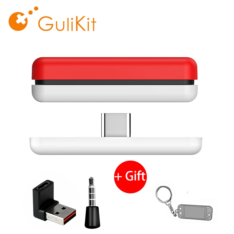 Gulikit-transmissor de Áudio Bluetooth Route Air Pro tipo c Microfone para Nintendo Switch Switch Lite Ps4 Ps5 pc - Image 6