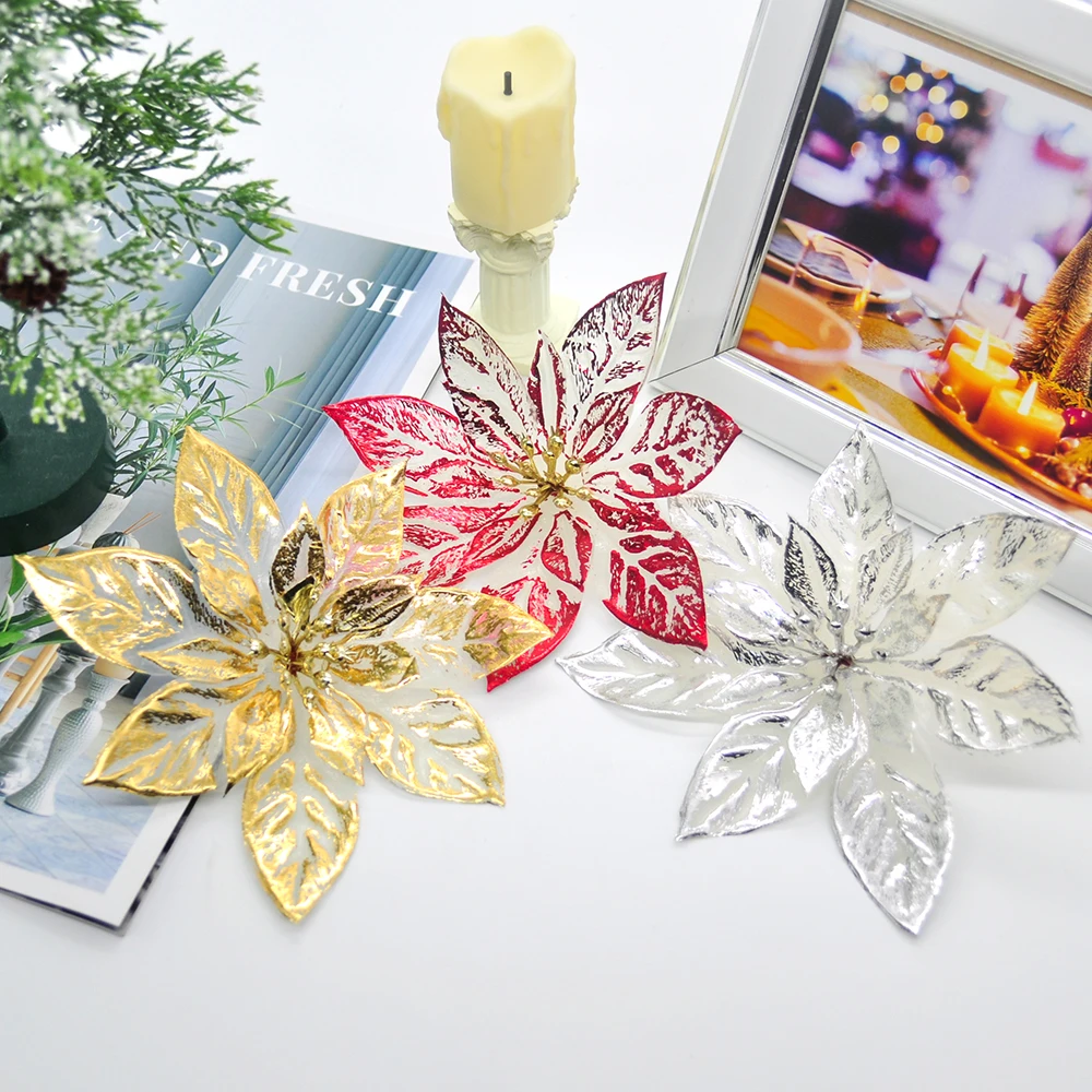 Artificial Flowers Christmas Wreath Artificial Flowers Christmas Trees 5pcs Aliexpress