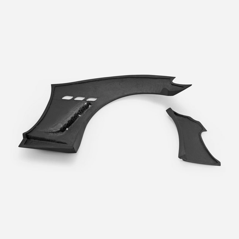 Car-styling LB Style Fiberglass Front Fender 4pcs FRP Fiber Glass Wheel Arch Flare Drift Kit Trim For Maserati Gran Turismo