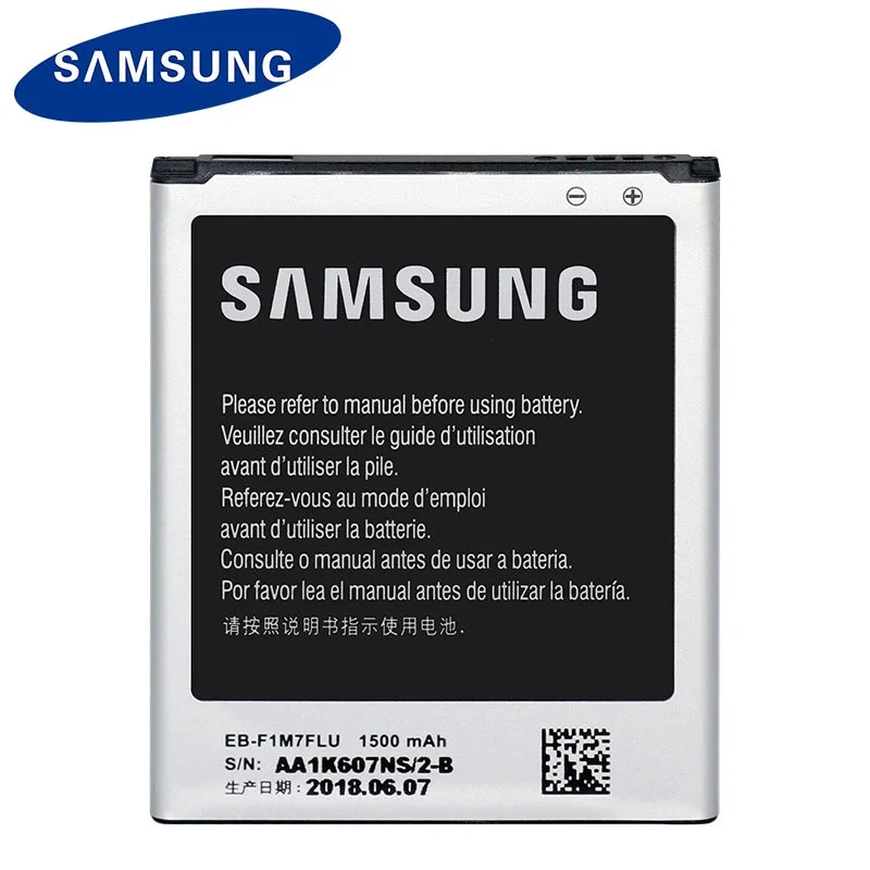 SAMSUNG оригинальный EB-L1M7FLU EB-F1M7FLU 1500 мАч для Samsung Galaxy S3 Mini GT-I8190 i8160 I8190N GT-i8200 S7562 G313 |