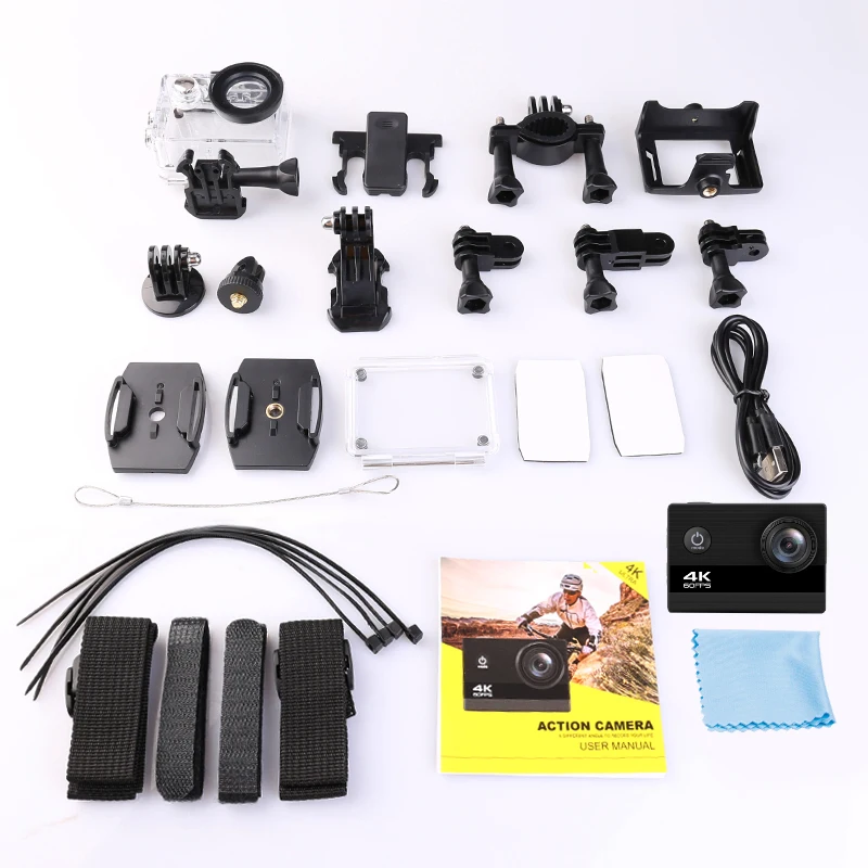 Go pro экшн камера 2 4 Удаленная ультра K/60FPS WiFi Спортивная видеокамера s 170D Подводная
