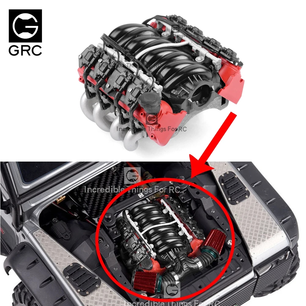 Радиоуправляемая машинка GRC LS7 V8 моделирование двигателя охлаждающие