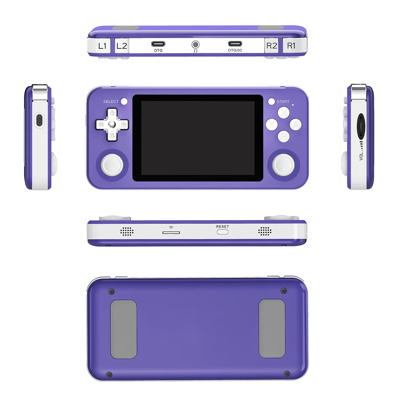 US $68.05 Rg351p Handheld Game Console 35Inch Ips Screen Dual Rocker Linux System Pc Shell Ps1 N64 Games Childrens GiftsG3