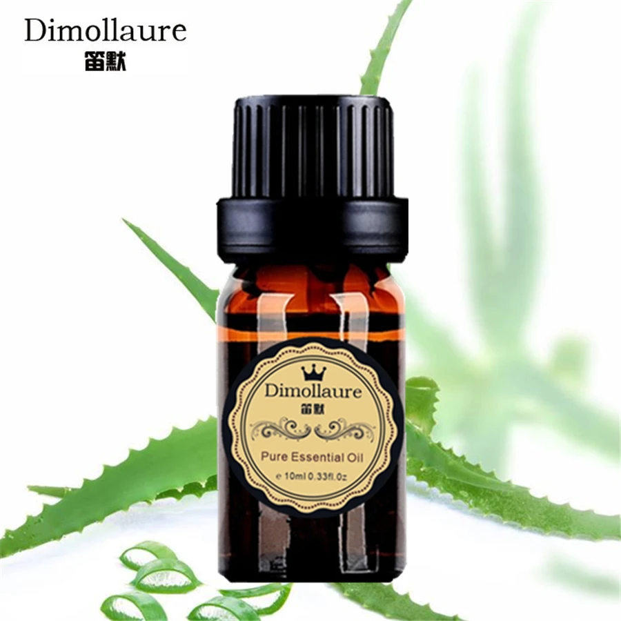 Dimollaure drop shipping Organic Aloe essential Oil Moisturizing sun Repair Dry Damaged Skin Acne Anti-Aging Face Massage Oil
