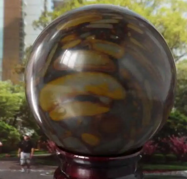 Азиатский Кварц зеленый бамбук змея нефритовый кристалльный лечение шара Сфера