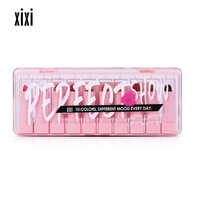

10 pcs/set matte Lipstick Lip tint waterproof Long lasting lipstick set makeup maquillaje mujer make up lipstick maquillajeTSLM1