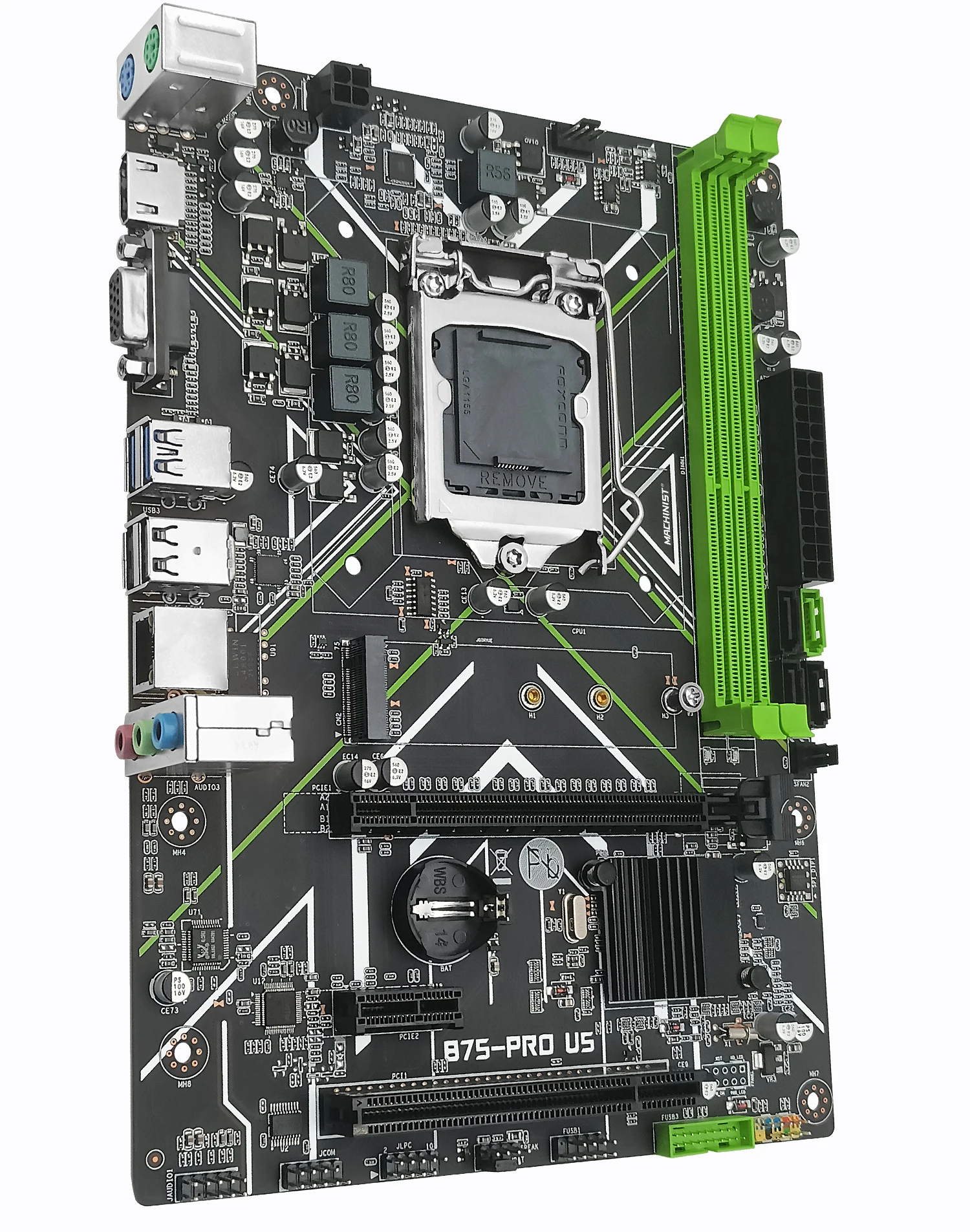 MACHINIST B75 Motherboard LGA 1155 Support Intel i3/i5/i7 Processor and DDR3 16G Desktop RAM With HDMI VGA USB2.0 USB3.0 B75-PRO budget gaming pc motherboard