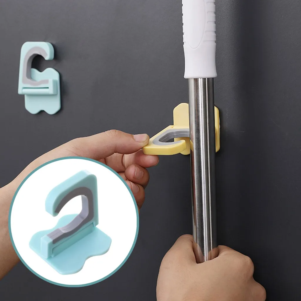 Настенный держатель-органайзер для швабры, вешалка для щеток ...