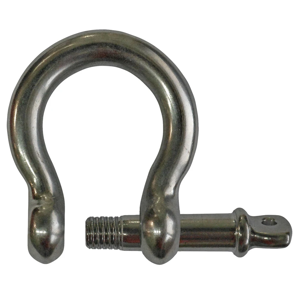 Stainless Steel Bow Shape Parachute Cord Shackle Buckle Climbing Hiking