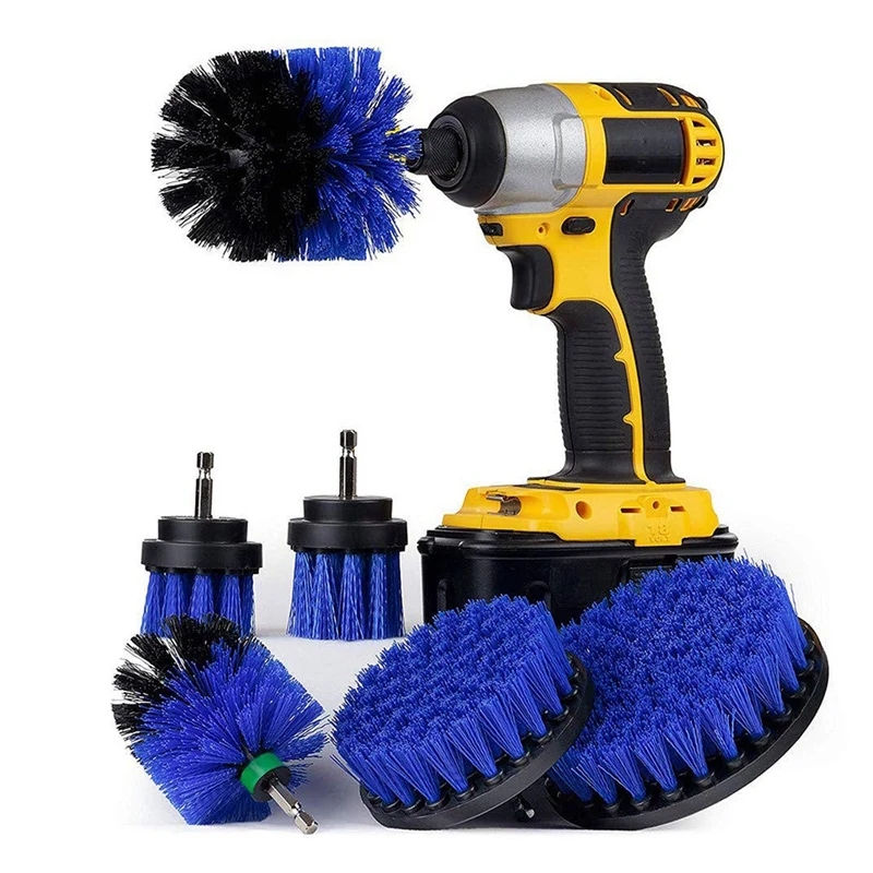 

Drill Brush Attachment Set - Power Scrubber Brush Cleaning Kit - All Purpose Drill Brush- Fits Most Drills - Power Scrubber Clea