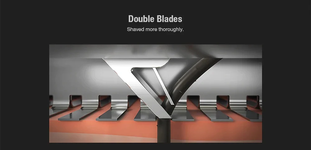 New Mijia Men's Electric Shaver S500 Rechargeable 3 Heads Type-C Wet Dry Shaving Machine Beard Trimmer Washable Double Blade (5)