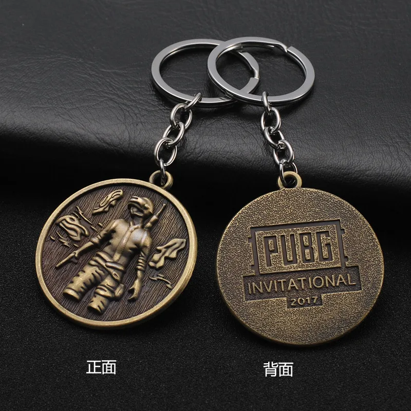 Игра PUBG брелок AWM 98K Pan вся модель винтовки Playerunknown's Battlegrounds косплей реквизит сплав Броня брелок llaveros ключ - Цвет: 35