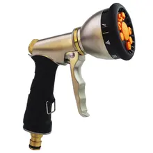 9-Function Spray Nozzle Heavy Duty For Car Washing Garden Spray Watering Household Cleaning Spray Tool