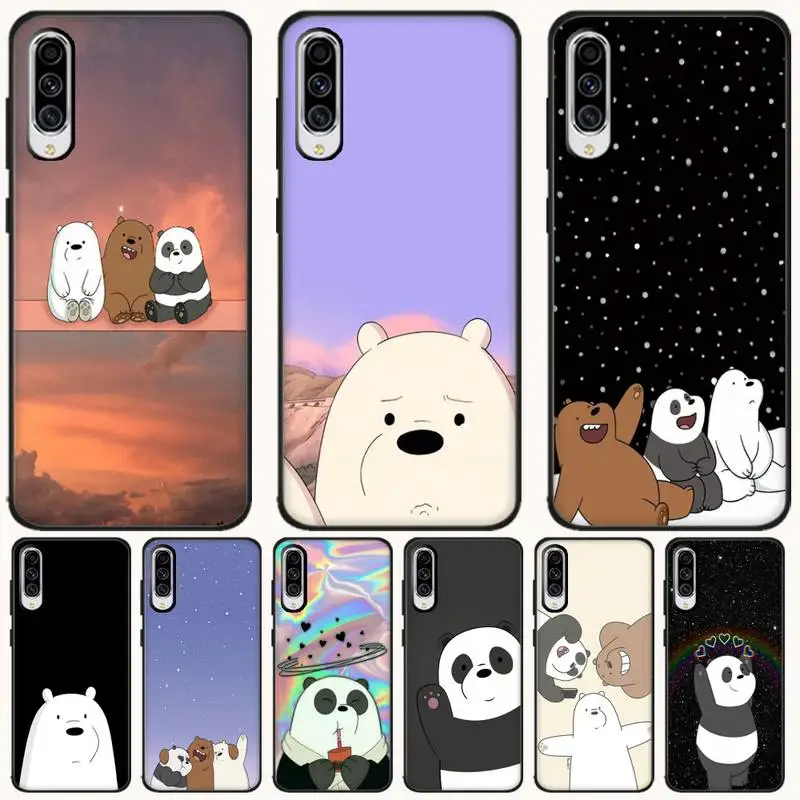 Ivits чехол для телефона с тремя голыми медведями черный мягкий резиновый из ТПУ