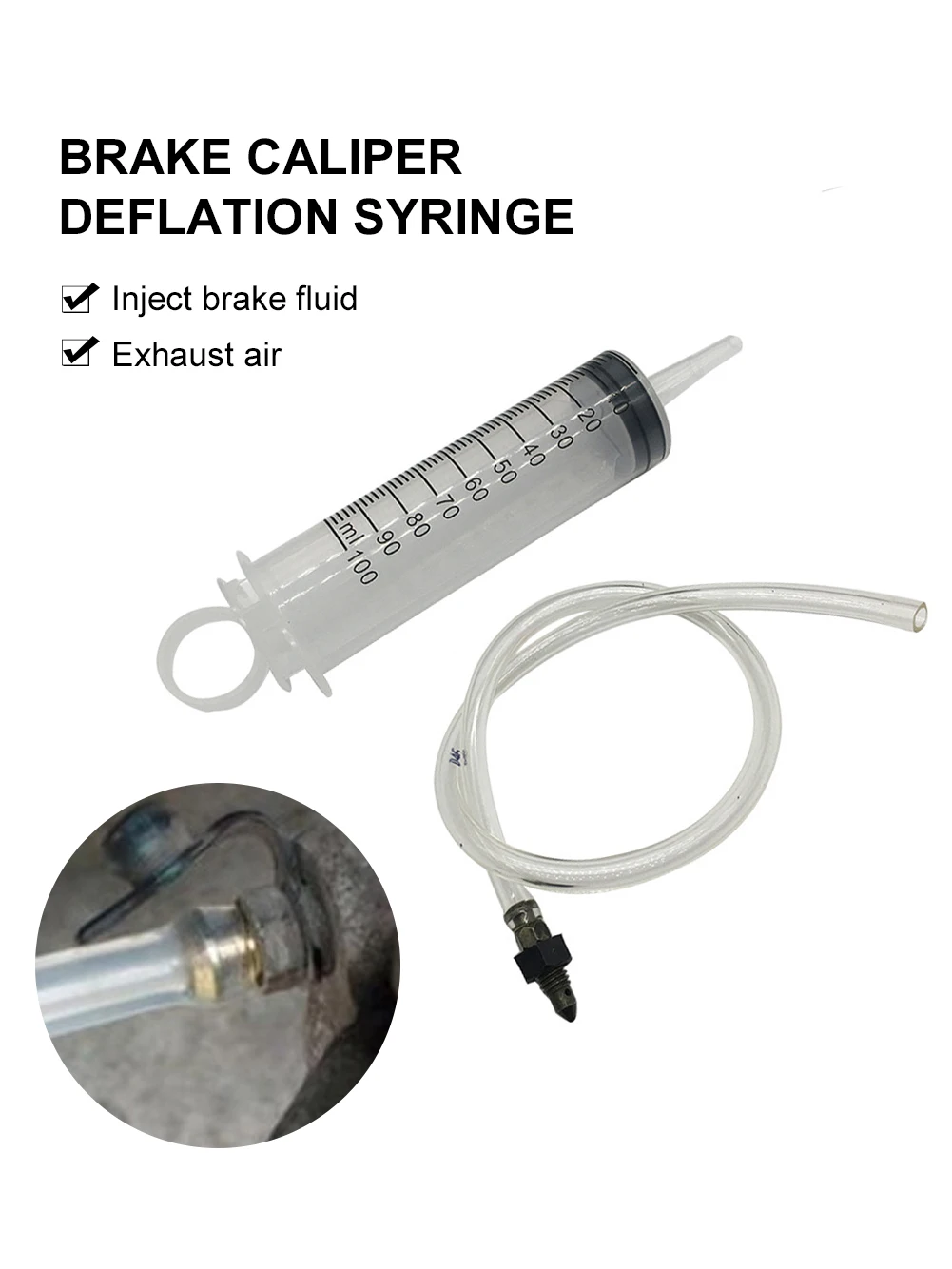 New Motorcycle Bleed Kit Clutch Tool Gas Bleeding Syringe Hydraulic Disc Brake Tool Universal