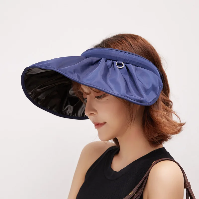 

Hat Female Summer Outdoor Sun Protection Foldable Anti-ultraviolet Hollow Top Big Edge Cover Face Sunhat Gorros Mujer