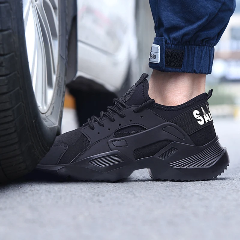 C794 New Unisex 36-46 Lightweight safety shoes men shoes steel toe Anti-crush work breathable sneakers wear-resistance work shoe