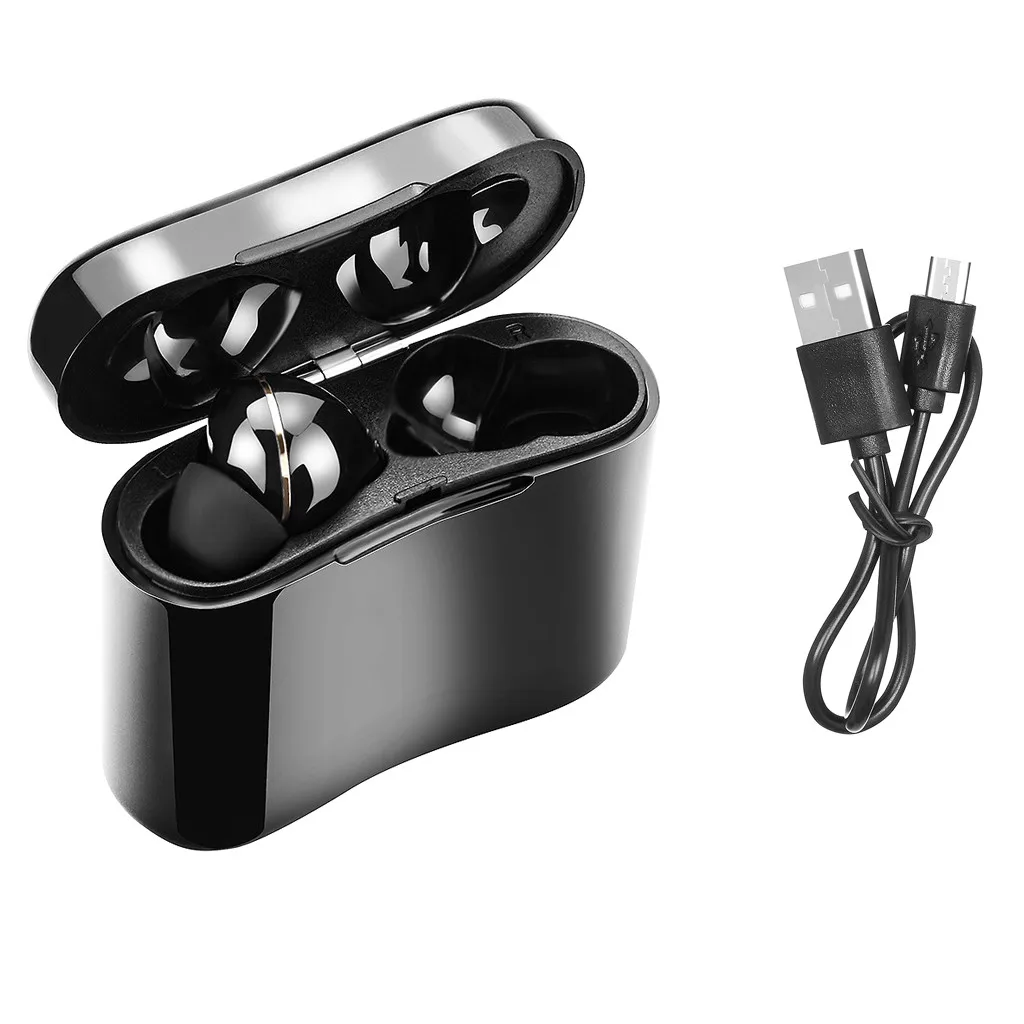 Bluetooth Наушники, Беспроводные, Bluetooth 5,0, Наушники, мини Наушники с микрофоном, зарядная коробка, Спортивная гарнитура, Беспроводные Наушники