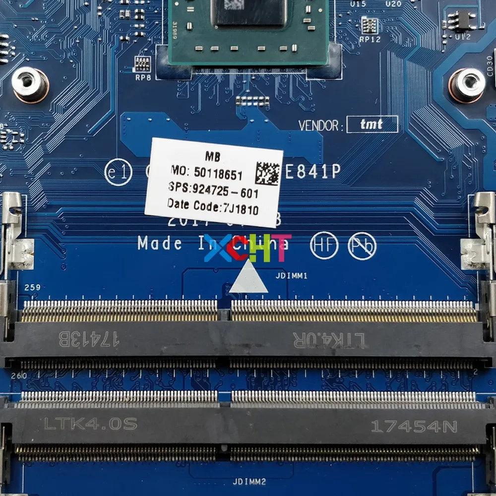 amazing  924725-601 924725-001 CTL51/53 LA-E841P w 520/2GB GPU A6-9220 CPU for HP Laptop 15-bw002la 15-bw003