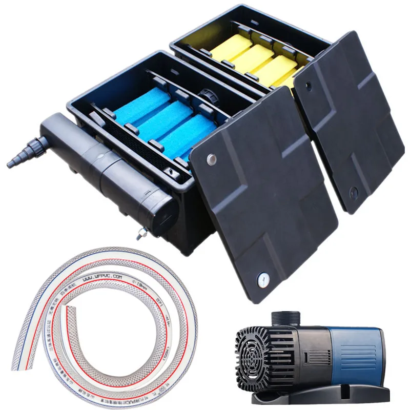 CBF350B A SET CBF 350 350B 350C пруд биохимический фильтр большого масштаба. Биохимический очиститель воды для рыбного пруда. Очистка сточных вод водоема - Цвет: CBF350B A SET
