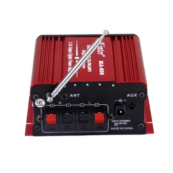 

DC12V Power Amplifier Support USB/SD/FM For Car/Motorcycle MA-600 Red