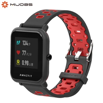 

20mm Silicone Wrist Strap PC Case Cover for Huami Amazfit Bip Band Sport Bracelet Smartwatch Accessories Protector For Amazfit