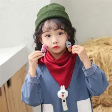 Осенняя одежда для мальчиков и девочек, Треугольники шарфы, шарф-шаль Детские хлопковые нагрудники для малышей Детские зимние штаны теплые шейный платок