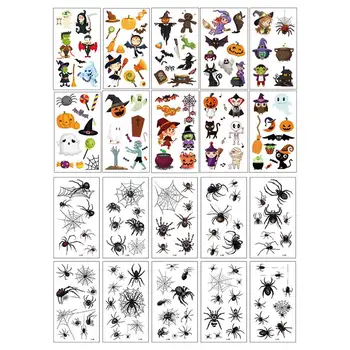 

20 Pcs Tattoo Stickers Durable Halloween Stickers for Children Kids