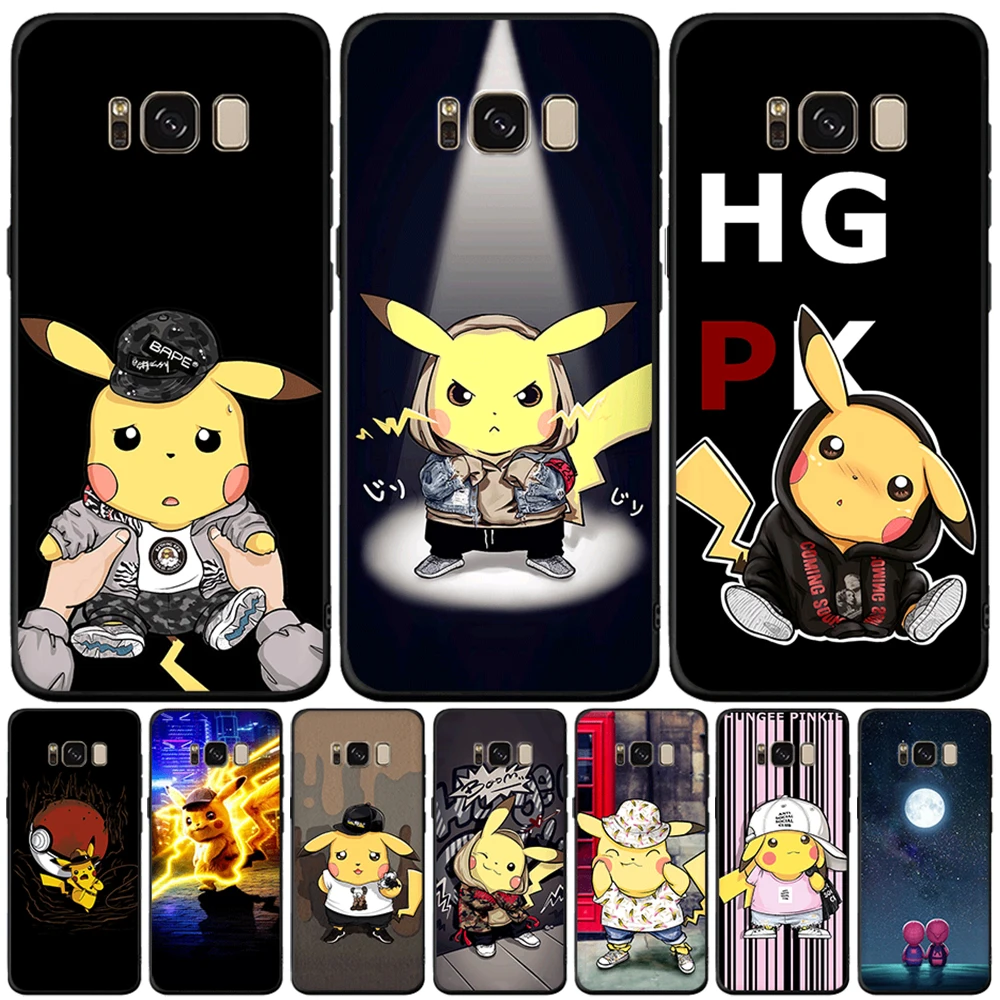 

Cute Cartoon Pikachu Soft Silicone Case For Samsung Galaxy S10 Plus S10e S9 S8 Plus Phone Case For Samsung S7 Edge Note 9 8 Etui