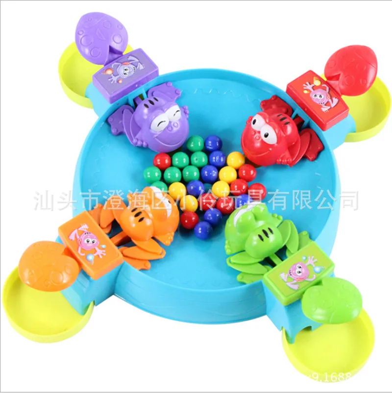 

Douyin Celebrity Style Feeding Frog Swallow Beads PAC-Casual Brain Motion Tabletop Game Parent And Child Game Toy