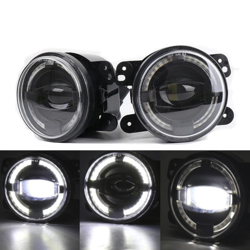 Пара в горошек 4 &quotСветодиодный Противотуманные фары ближнего света для Jeep Wrangler