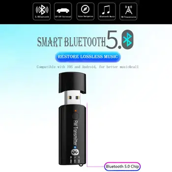 

Car Bluetooth Fm Transmitter Stereo Hands Free USB Bluetooth Receiver FM Modulator Wireless Transmitter Built-in microphone
