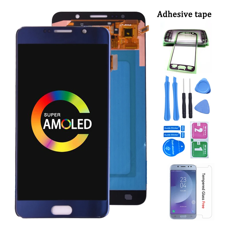 Super Amoled для Samsung Galaxy Note 5 Note5 N920A N9200 SM-N920 N920C ЖК-дисплей сенсорный экран дигитайзер в