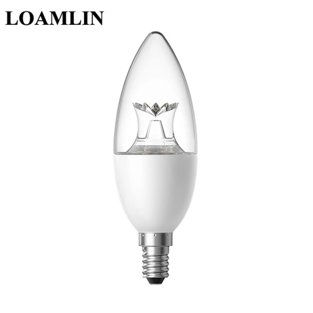 Светодиодный лампы E14 E27 6 Вт светодиодный лампы в форме свечи лампы 110V 220VAC светодиодный Bombillas Домашнее освещение с помощью светодиодов
