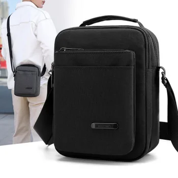 

2020 Men's Bags super Light Canvas Shoulder Bag For 7.9' Ipad Casual Crossbody Bags Waterproof Business Shoulder bag for men