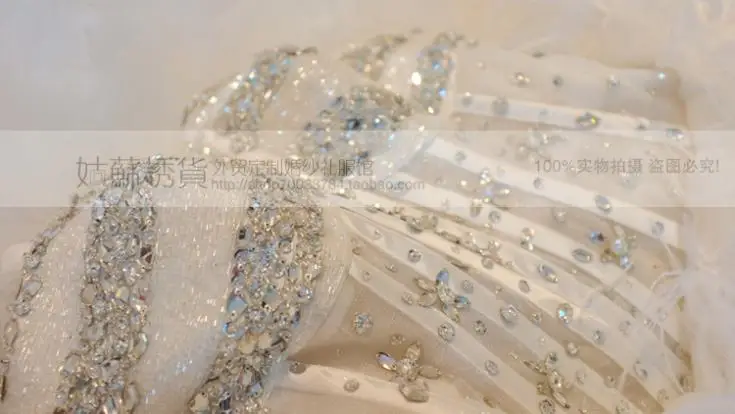Новинка, модное платье для невесты, свадебное платье, vestidos, формальные, тюлевые, элегантные, вечерние, сексуальные, Кристальные перья, свадебные платья