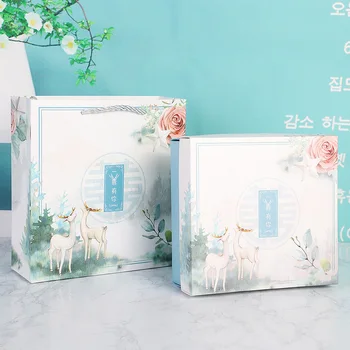 

gift bags with handles paper boxes for packaging wedding party favors gift box packaging подарочная упаковка коробка для подарка