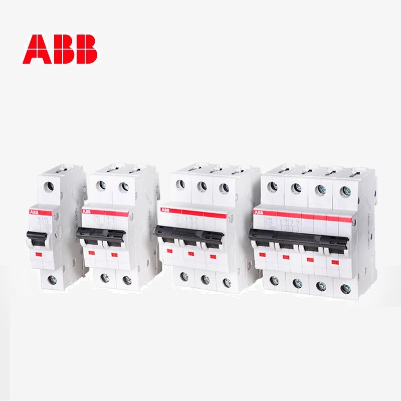Abb Miniature Circuit Breaker S200 1p 1p+n 2p 3p 4p Type C 1a 2a 3a 4a