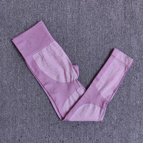 PantsPurple Бесшовный комплект для йоги, одежда для фитнеса, спортивная одежда, высокая талия, женские леггинсы для спортзала, колготки, мягкий пуш-ап спортивный бюстгальтер, 2 шт., спортивные костюмы - Цвет: PantsPurple