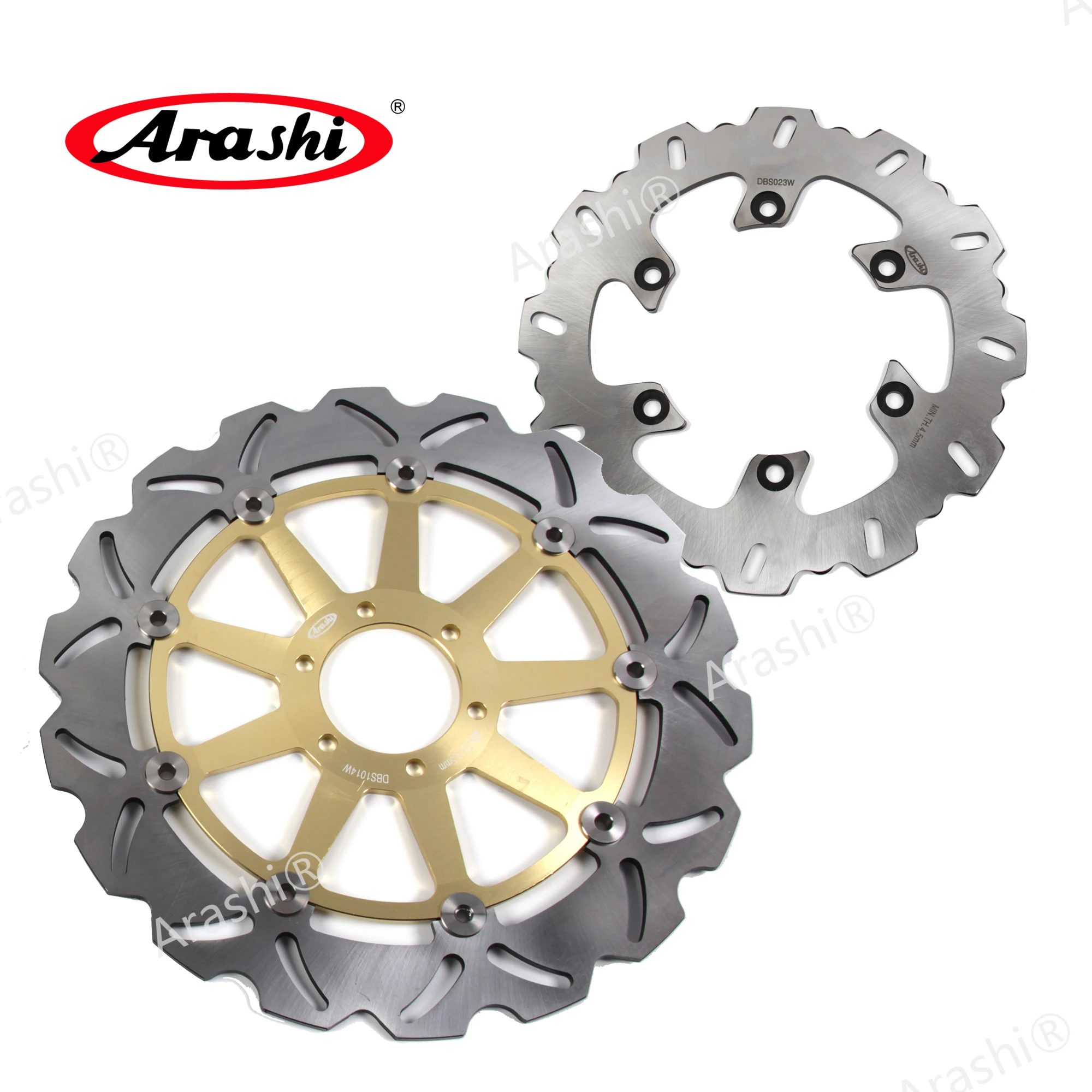ARASHI One Set For DUCATI PAUL SMART LE 1000 2006-2007 CNC Front Rear Brake Rotors Brake Disc For MONSTER 800 2003-2004 ARASHI One Set For DUCATI PAUL SMART LE 1000 2006-2007 CNC Front Rear Brake Rotors Brake Disc For MONSTER 800 2003-2004