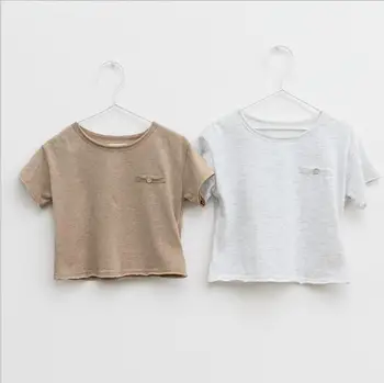 

2020 New Girls Boys T Shirt Cotton Fashion Summer Cotton Kids Top 1-6t QH612