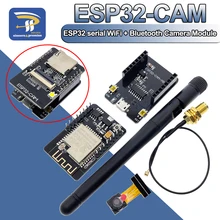 ESP32-CAM-MB ESP-32S wifi módulo serial para wifi placa de desenvolvimento 5v bluetooth com câmera ov2640 apoio foto/antena vídeo
