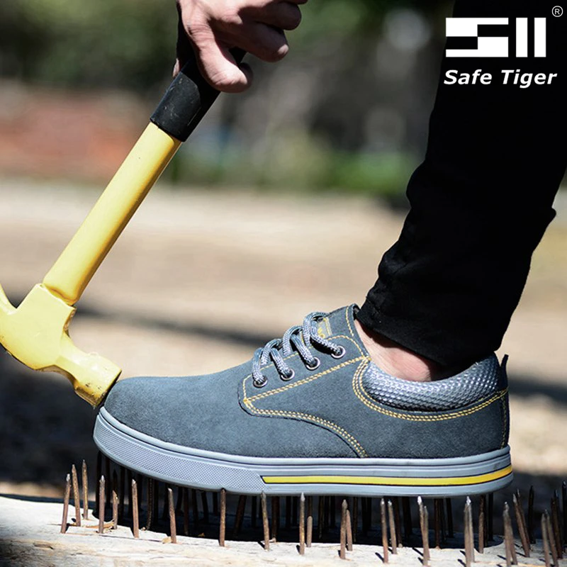 Mens Work Shoes With Steel Toe Puncture 
