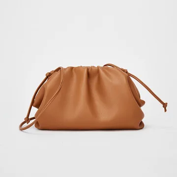 

bags leather bags women Cloud bag women new Korean version leather fold clip women's bag handbag womenshoulder bags