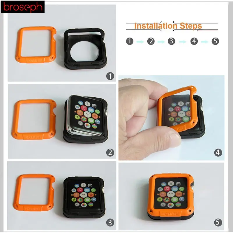 Защитный чехол для Apple Watch 38 мм 42 мм SGP из ТПУ с полным покрытием, защитный чехол для iwatch серии 1 2 3 4 40 мм 44 мм