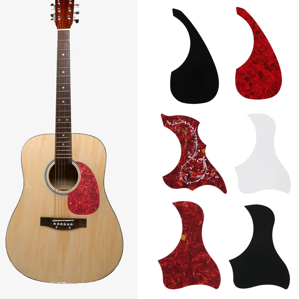 Rosenice Self-Adhesive Scratch Plate Pickguard Scratch Protection for Folk Guitar